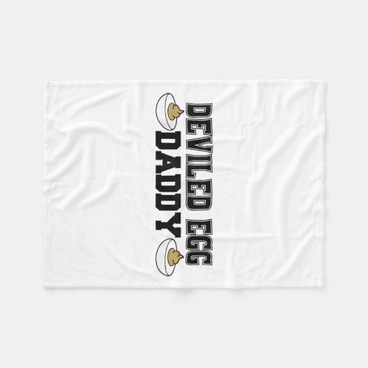Deviled Egg Daddy - Funny Thanksgiving Deviled Egg Fleece Deken (Voorkant (Horizontaal))