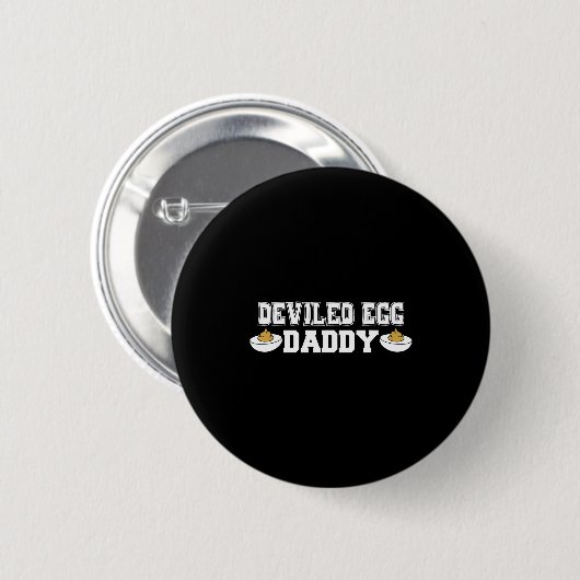 Deviled Egg Daddy - Funny Thanksgiving Deviled Egg Ronde Button 5,7 Cm (Voorkant /achterkant)