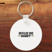 Deviled Egg Daddy - Funny Thanksgiving Deviled Egg Sleutelhanger (Voorkant)