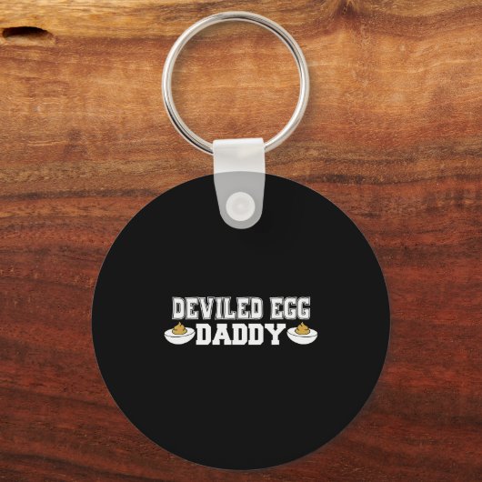 Deviled Egg Daddy - Funny Thanksgiving Deviled Egg Sleutelhanger (Voorkant)