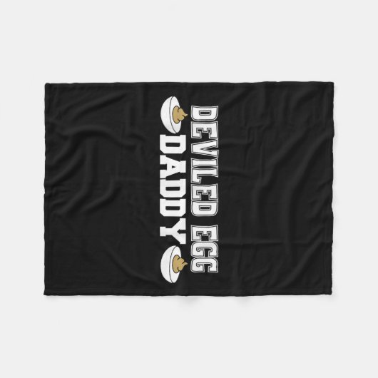 Deviled Egg Daddy - Grappige Thanksgiving Deviled Fleece Deken (Voorkant (Horizontaal))