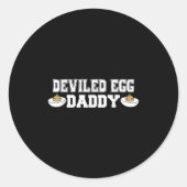 Deviled Egg Daddy - Grappige Thanksgiving Deviled  Ronde Sticker (Voorkant)