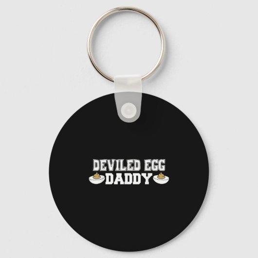 Deviled Egg Daddy - Grappige Thanksgiving Deviled Sleutelhanger (Voorkant)