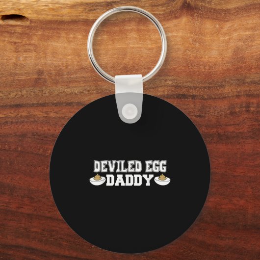 Deviled Egg Daddy - Grappige Thanksgiving Deviled Sleutelhanger (Voorkant)