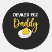 Deviled Egg Daddy Ronde Sticker (Voorkant)