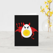 Deviled Egg Day Costume Funny Halloween Love Eggs  Kaart (Gele Bloem)