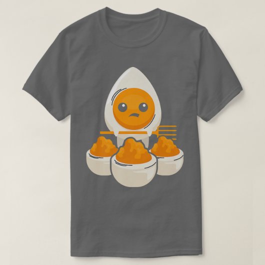 Deviled Egg Day Costume Funny Halloween Love Eggs T-shirt (Design voorkant)