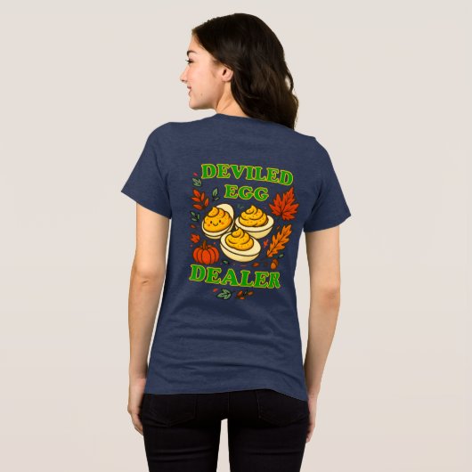 Deviled Egg Dealer Tri-Blend Shirt (Achterkant volledig)