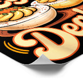 Deviled Egg Er Funny Retro Thanksgiving Food Quote Poster (Hoek)