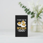 Deviled Egg Food Lover Funny Egg Humor Visitekaartje (Staand voorkant)