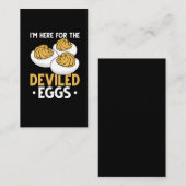 Deviled Egg Food Lover Funny Egg Humor Visitekaartje (Voorkant / Achterkant)