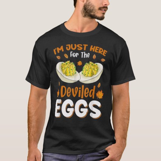 Deviled Egg Funny Food Gift 100% Katoen T-shirt (Voorkant)
