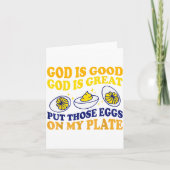 Deviled Egg Lover Funny Foodie Humor Apparel Uni-a Kaart (Voorkant)