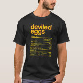 Deviled Egg Nutrition Facts Funny Thanksgiving Chr T-shirt (Voorkant)