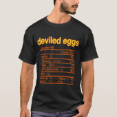 Deviled Egg Nutrition Facts Funny Thanksgiving Chr T-shirt (Voorkant)