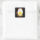 Deviled Egg Vierkante Sticker (Tas)