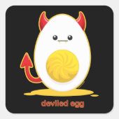 Deviled Egg Vierkante Sticker (Voorkant)