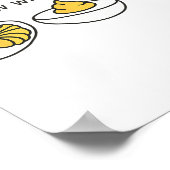 Deviled Egg You Know Why I'm Here Retro Thanksgivi Poster (Hoek)