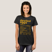 Deviled Eggs Nutrition Facts Funny Food Thanksgivi T-shirt (Voorkant volledig)