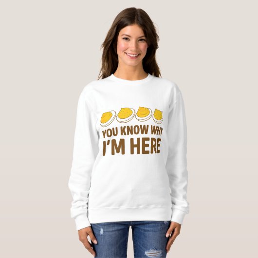 Deviled Eggs Shirt Funny Thanksgiving Party Shirt (Voorkant volledig)