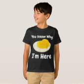 Deviled Eggs You Know Why I’m Here Thanksgiving Fo T-shirt (Voorkant volledig)