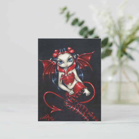 "Devilish Fairy"-Briefkaart Briefkaart (Staand voorkant)