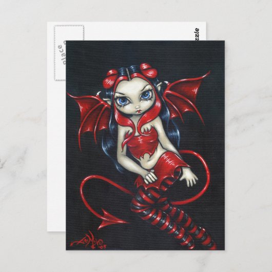 "Devilish Fairy"-Briefkaart Briefkaart (Voorkant / Achterkant)