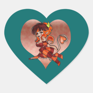 "Devilish Flirt" DUIVEL MEISJE Sticker