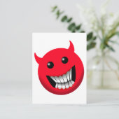 Devilish Smile Briefkaart (Staand voorkant)