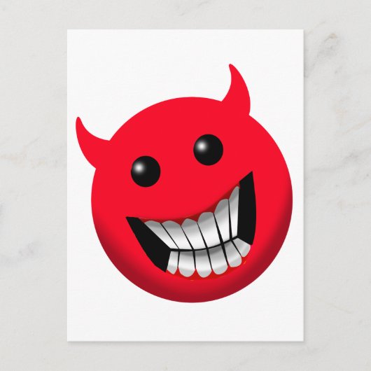 Devilish Smile Briefkaart (Voorkant)