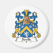 Deville Family Crest Magneet (Voorkant)