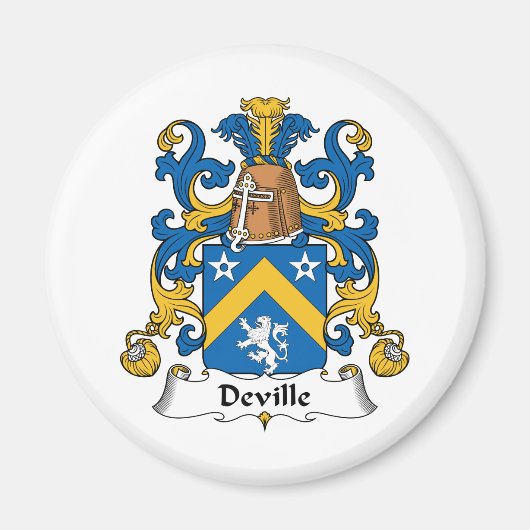 Deville Family Crest Magneet (Voorkant)