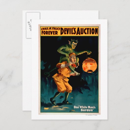 Devil's Auction White Man's Burden Theater Briefkaart (Voorkant / Achterkant)