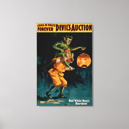 Devil's Auction White Man's Burden Theater Canvas Afdruk (Voorkant)