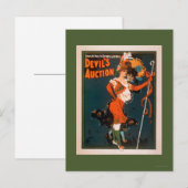 Devil's Auction Woman in Costume Theater 2 Briefkaart (Voorkant / Achterkant)