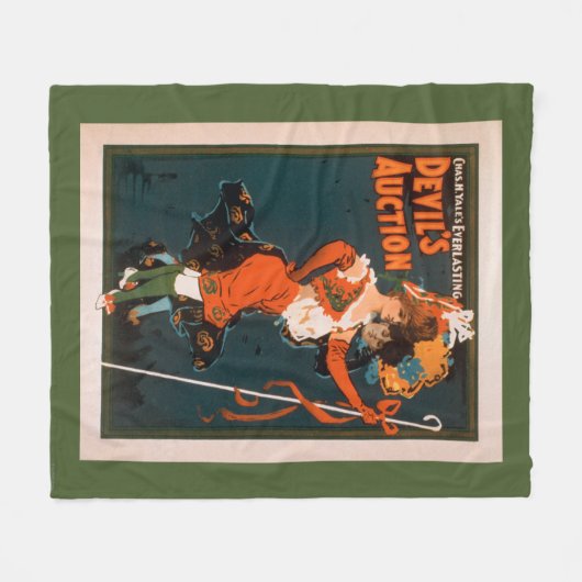 Devil's Auction Woman in Costume Theater 2 Fleece Deken (Voorkant (Horizontaal))
