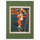 Devil's Auction Woman in Costume Theater 2 Klembord (Achterkant)