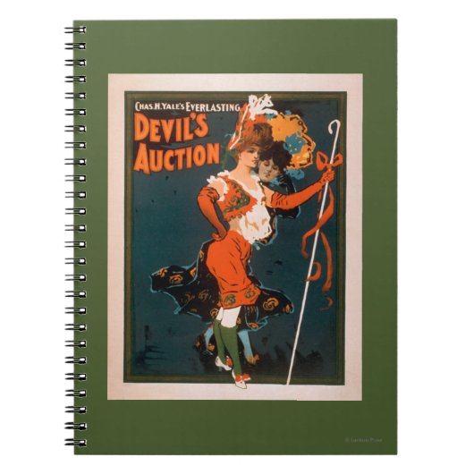 Devil's Auction Woman in Costume Theater 2 Notitieboek (Voorkant)