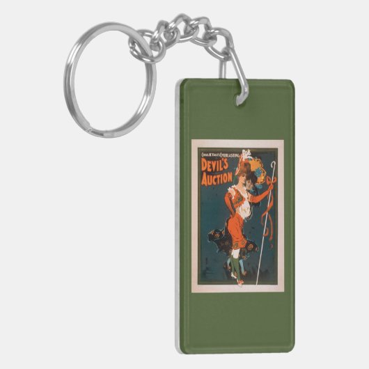 Devil's Auction Woman in Costume Theater 2 Sleutelhanger (Voorkant Links)