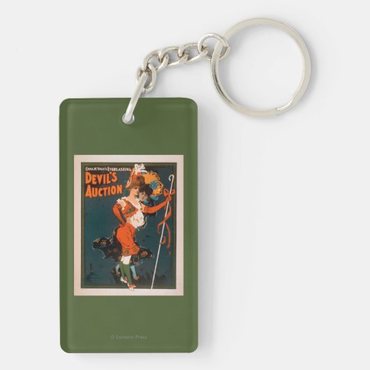 Devil's Auction Woman in Costume Theater 2 Sleutelhanger (achterkant)