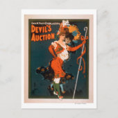 Devil's Auction Woman in Costume Theater 3 Briefkaart (Voorkant)