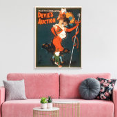 Devil's Auction Woman in Costume Theater 3 Canvas Afdruk (Insitu (Woonkamer))