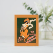 Devil's Auction Woman in Costume Theater Briefkaart (Staand voorkant)