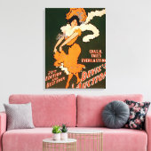 Devil's Auction Woman in Costume Theater Canvas Afdruk (Insitu (Woonkamer))