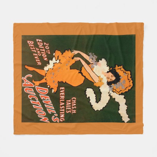 Devil's Auction Woman in Costume Theater Fleece Deken (Voorkant (Horizontaal))
