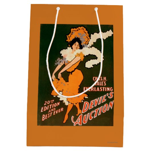 Devil's Auction Woman in Costume Theater Medium Cadeauzakje (Achterkant)