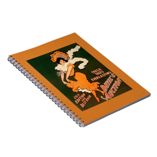 Devil's Auction Woman in Costume Theater Notitieboek (Rechterzijde)