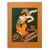 Devil's Auction Woman in Costume Theater Notitieboek (Voorkant)