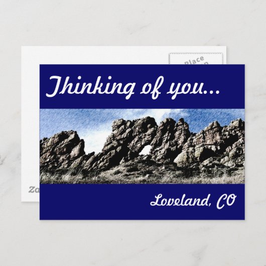 Devil's backbone in Loveland, CO Briefkaart (Voorkant / Achterkant)