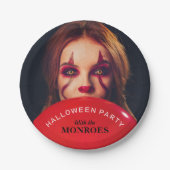 Devil's ballon, Halloween Party Papieren Bordje (Voorkant)